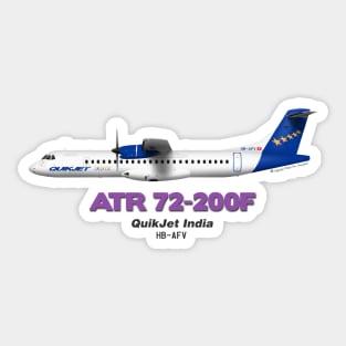 Avions de Transport Régional 72-200 - QuikJet India Sticker